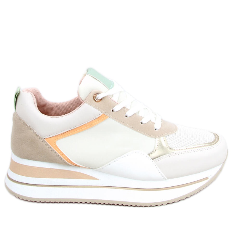 Sneakers på en dold Bahar Beige wedge mångfärgad