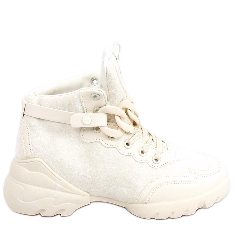 Sneakers med avtagbar kedja Peri Beige