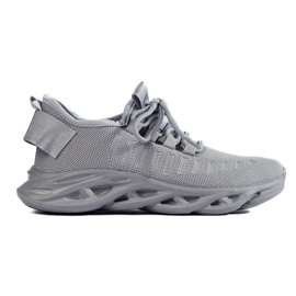 TRENDI Grå ljusa sneakers