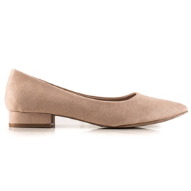 Goodin Bekväma pumps med spetsig tå brun