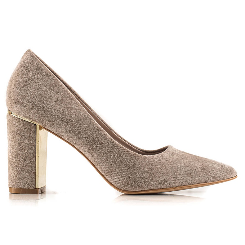 Goodin Beige Pumps Med Mocka