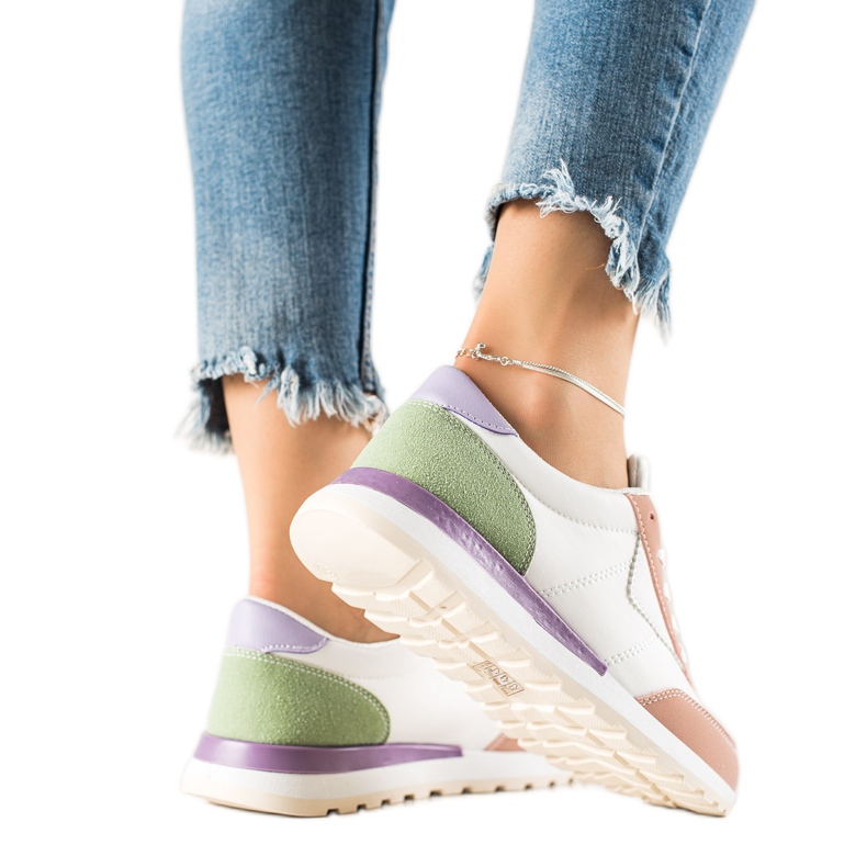 TRENDI Färgglada sportskor vit mångfärgad