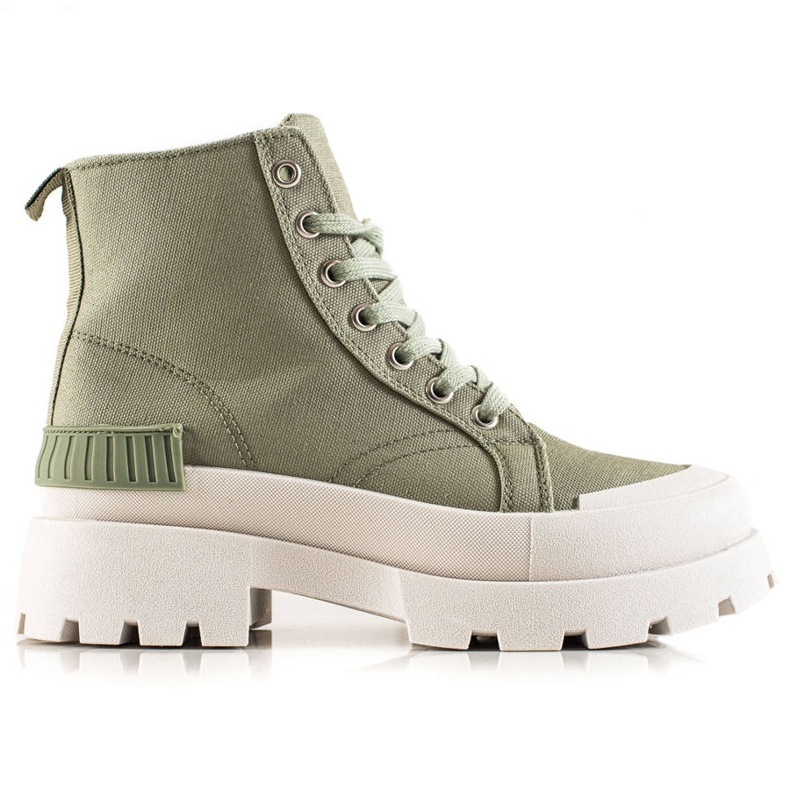 Seastar Fashionabla Höga Sneakers På Plattformen grön