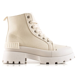 Seastar Fashionabla Höga Sneakers På Plattformen beige