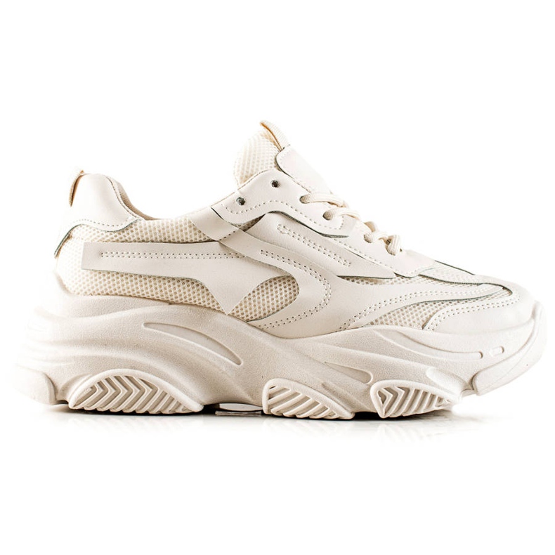 Seastar Trendiga sneakers med mesh beige