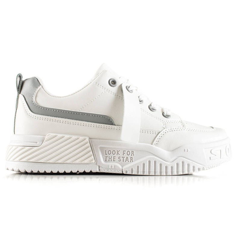 TRENDI Sneakers med Eco Leather Fashion vit