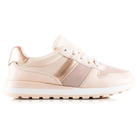 TRENDI Snygga sneakers med mesh rosa