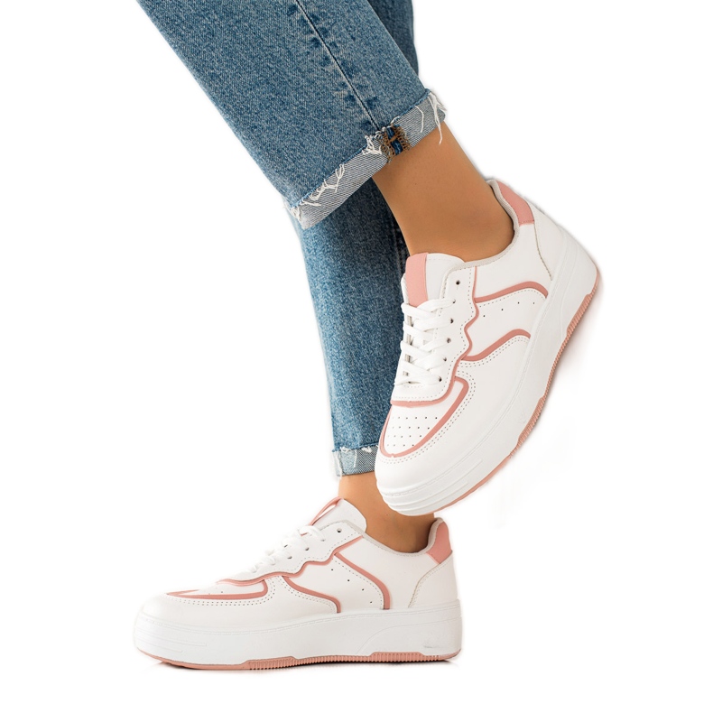 Weide Bekväma Casual Sneakers vit