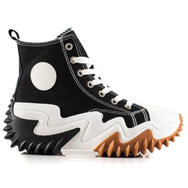 TRENDI Svarta Sneakers Mode Sneakers