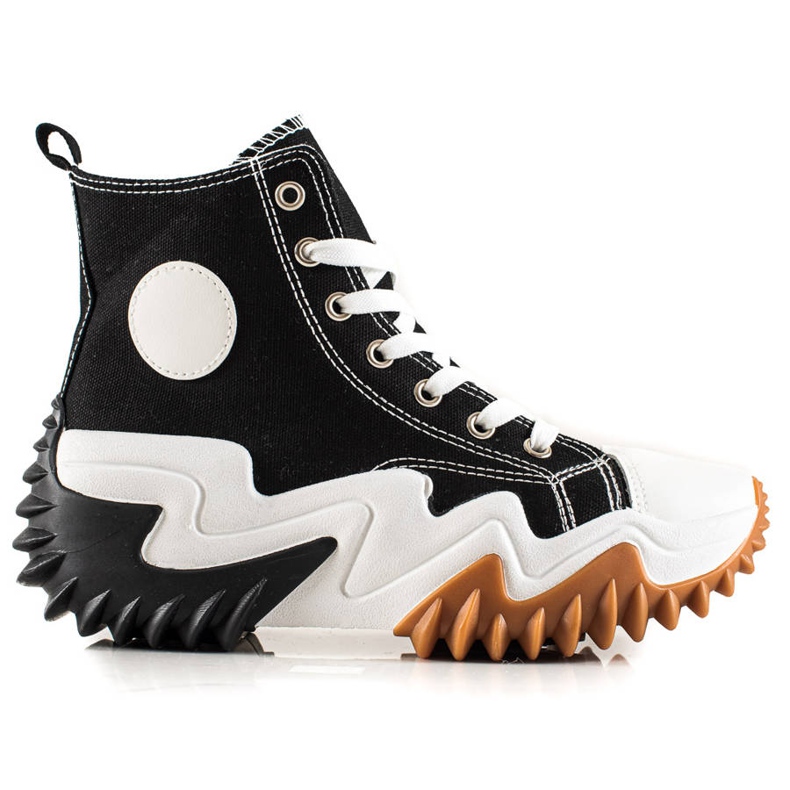 TRENDI Svarta Sneakers Mode Sneakers