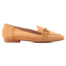Lovit Snygga mocka loafers brun