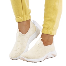 Abby beige träningsskor