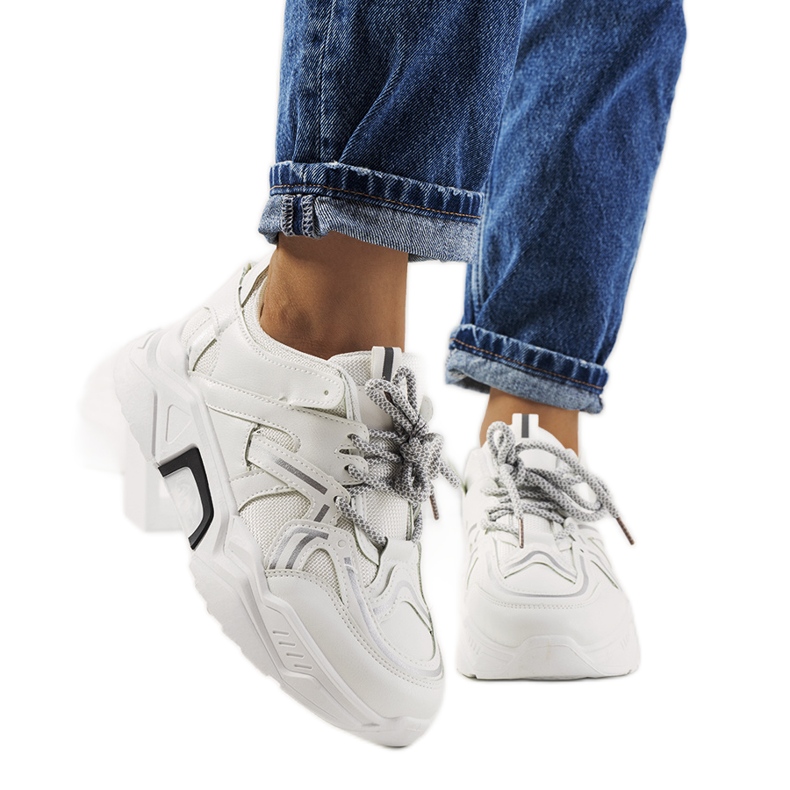 Delois vita sneakers för kvinnor