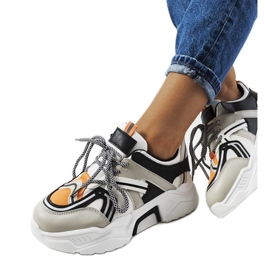 Delois grå sneakers för kvinnor svart