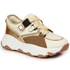 Sneakers på plattformen Potocki W WOL55 kräm beige