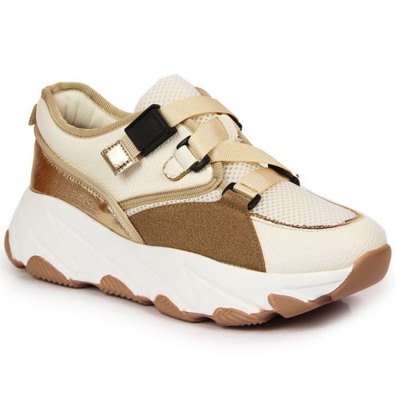Sneakers på plattformen Potocki W WOL55 kräm beige