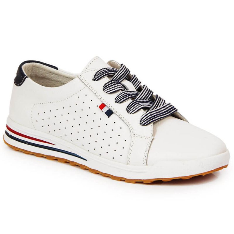 Lädersneakers Filippo W PAW312 vita