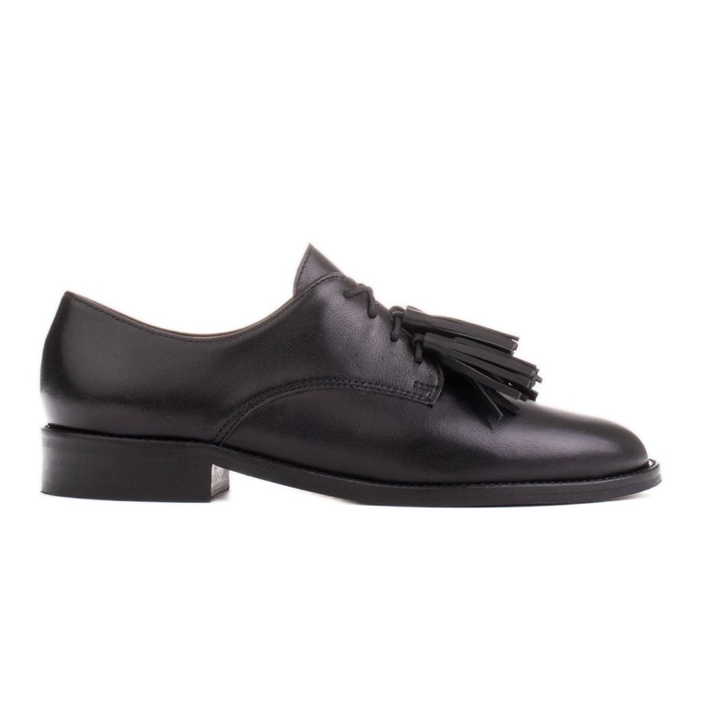 Marco Shoes Snörskor med fransar svart