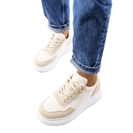 Selma beige damsneakers