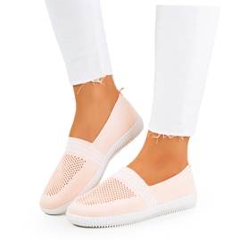 Tanya rosa genombrutna sneakers