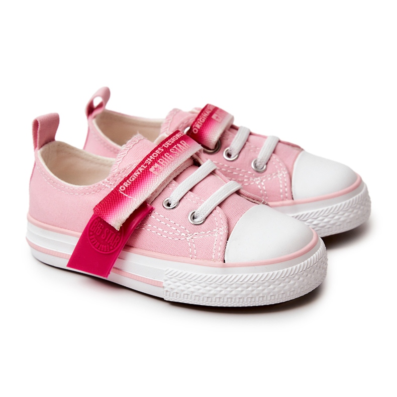 Låga sneakers för barn Big Star JJ374078 Rosa
