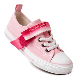 Låga sneakers för barn Big Star JJ374073 Rosa