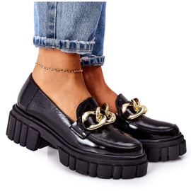 Dam Loafers Läder Loafers Svart Laura Messi 2339