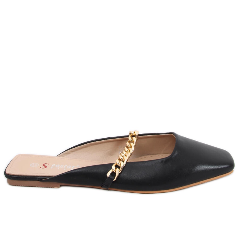 Chiara Svarta tofflor med kedja