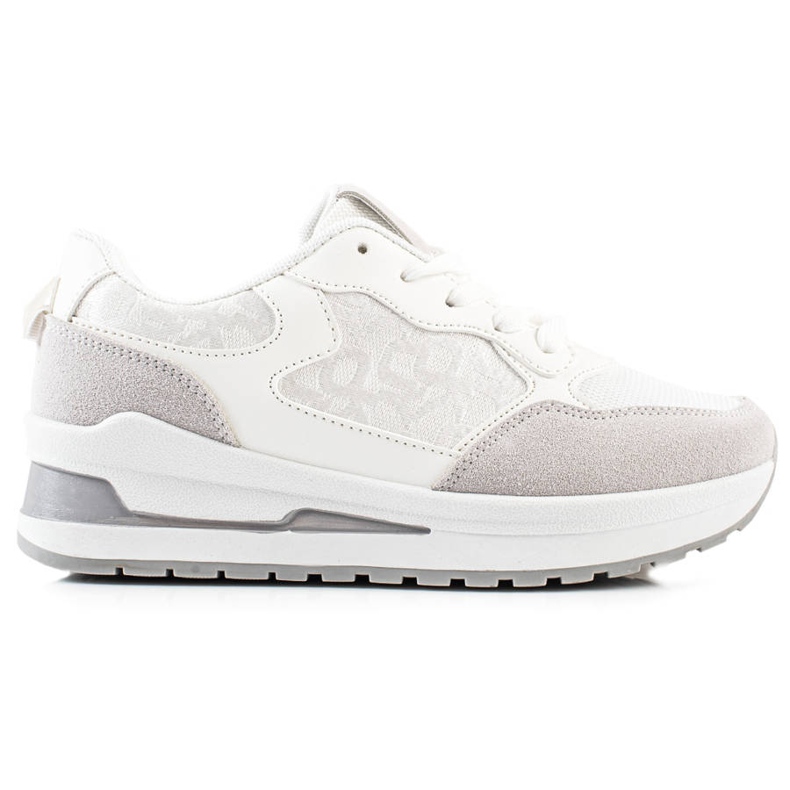 TRENDI Snygga sneakers på plattformen vit