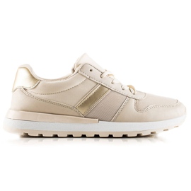 TRENDI Snygga sneakers med mesh beige