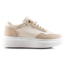 BUONAROTTI Fashionabla sportskor sneakers beige