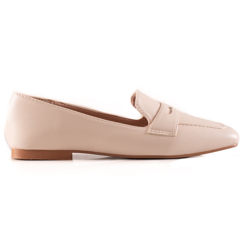 Balada Klassiska loafers med ekoläder beige