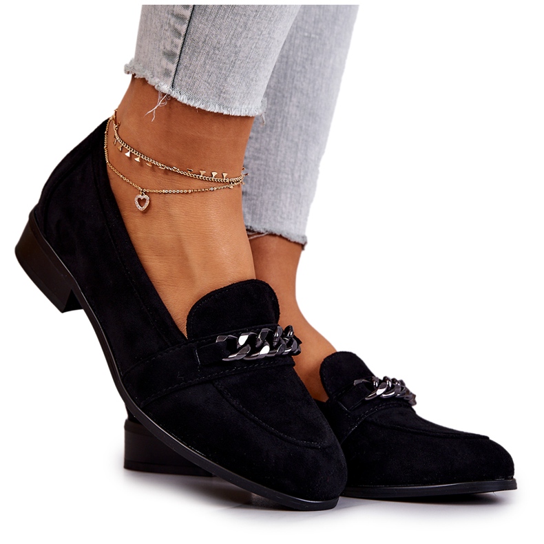 Vinceza Yasmin Black Mocka Loafers svart