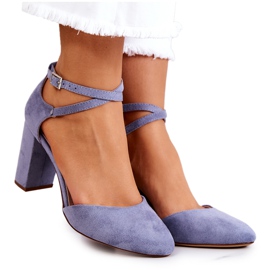 Mockapumpar på en pelare Sergio Leone SK851 Blå