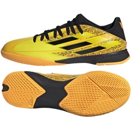 Adidas X Speedflow Messi.3 In J Jr GW7422 skor gul gyllene