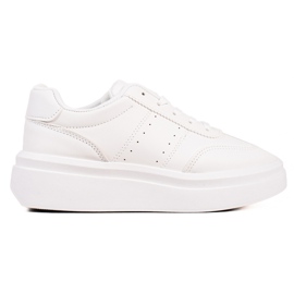 TRENDI Bekväma vita sneakers