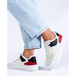 Sneakers på plattformen vit