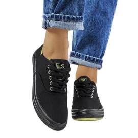 Svarta sneakers för kvinnor Big Star JJ274261