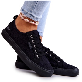 Openwork Sneakers Big Star JJ274064 Svart