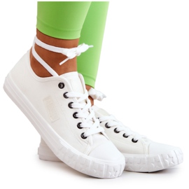 Klassiska damsneakers Big Star JJ274493 Vit