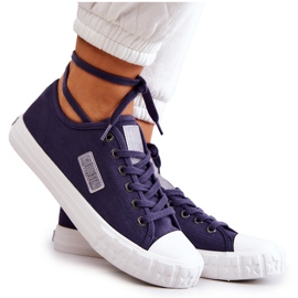 Klassiska damsneakers Big Star JJ274494 Marinblå