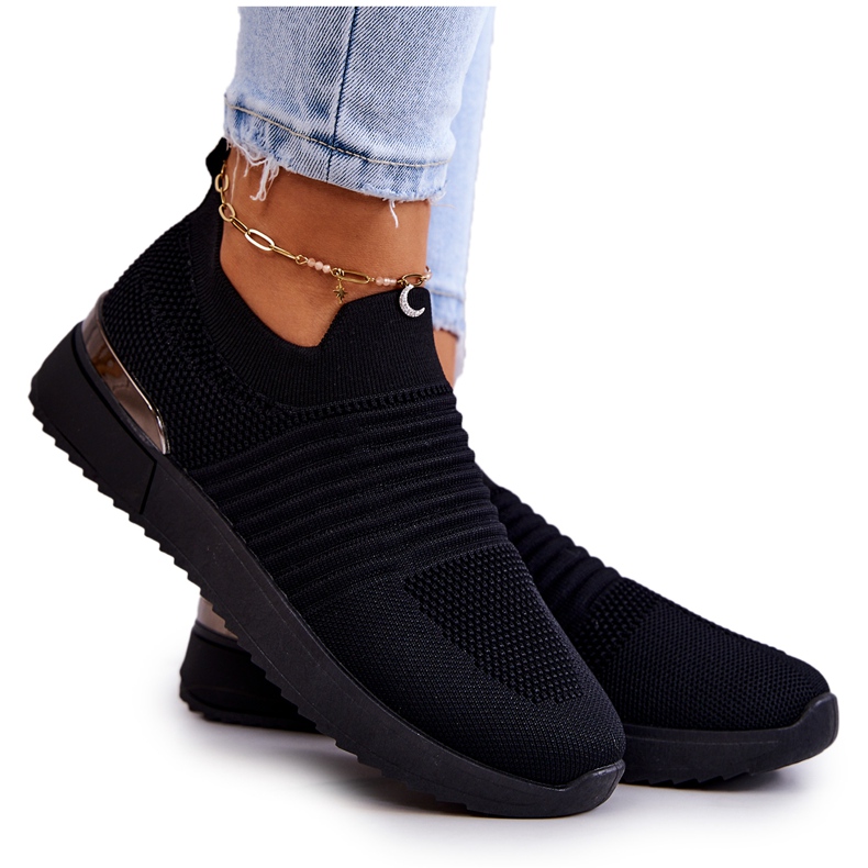 News Lorento svarta sportskor i textil