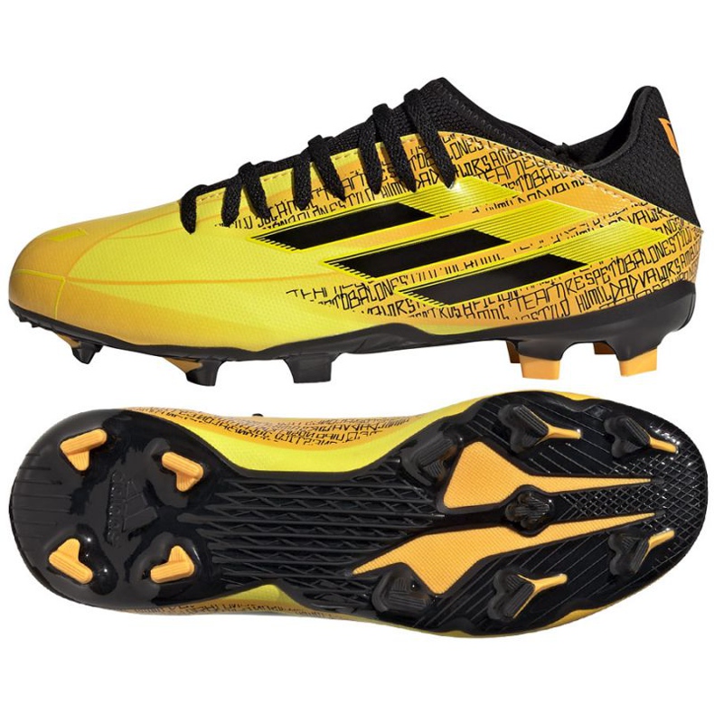 Adidas X Speedflow Messi.3 Fg Jr GW7420 fotbollsskor gul gula färger