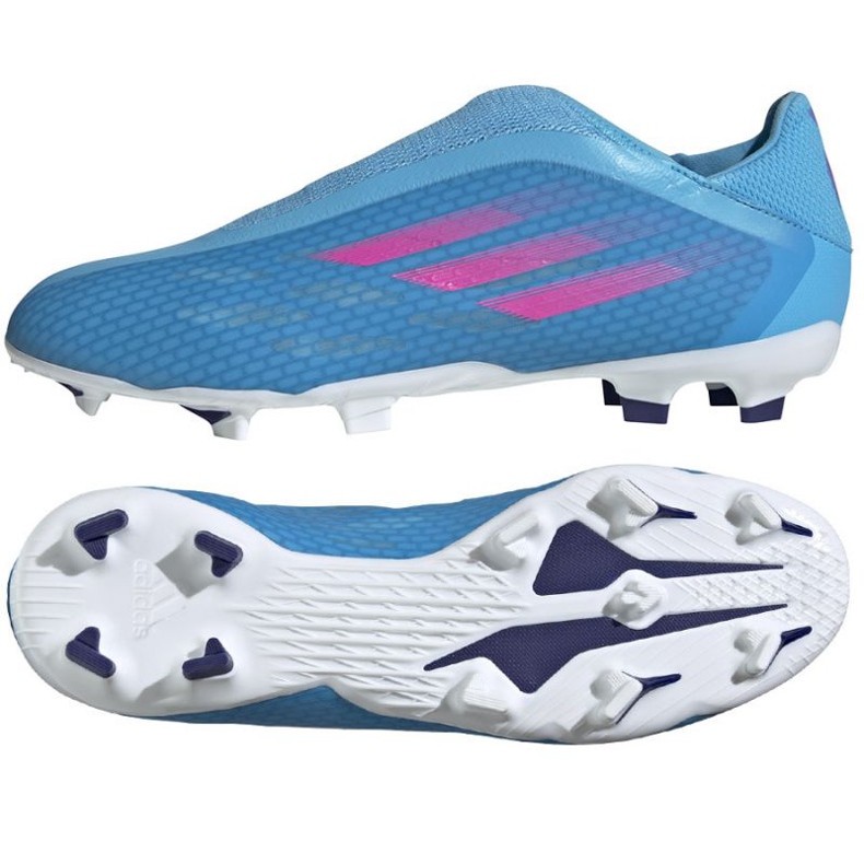 Adidas X Speedflow.3 Ll Fg M GW7494 fotbollsskor blå blå