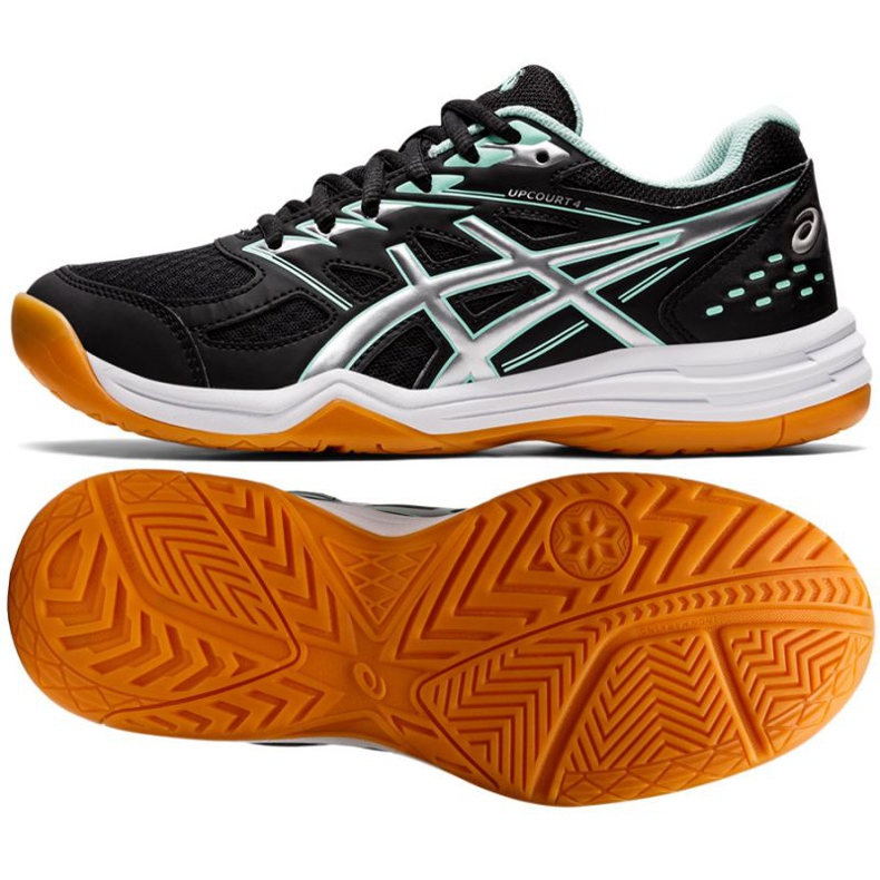 Asics Upcourt 4 W 1072A055 013 volleybollskor svart svart