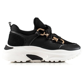 Trendiga sneakers svart