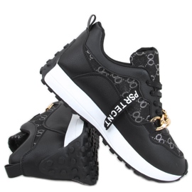 Sneakers med kedja Elena Black svart