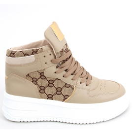 Axel Khaki high-top sneakers beige brun