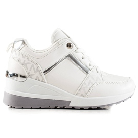 TRENDI Snygga wedge sneakers vit