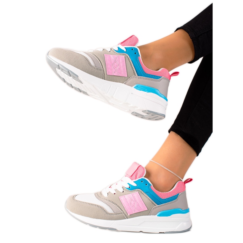 TRENDI Casual sportskor beige mångfärgad